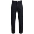 thumbnail image 1 of Stretch Cotton Chino Pants for Men - 30"/32" Breathable Work Casual Athletic Fit Twill Dress Trousers with Pockets Size 2XL Black, 1 of 5