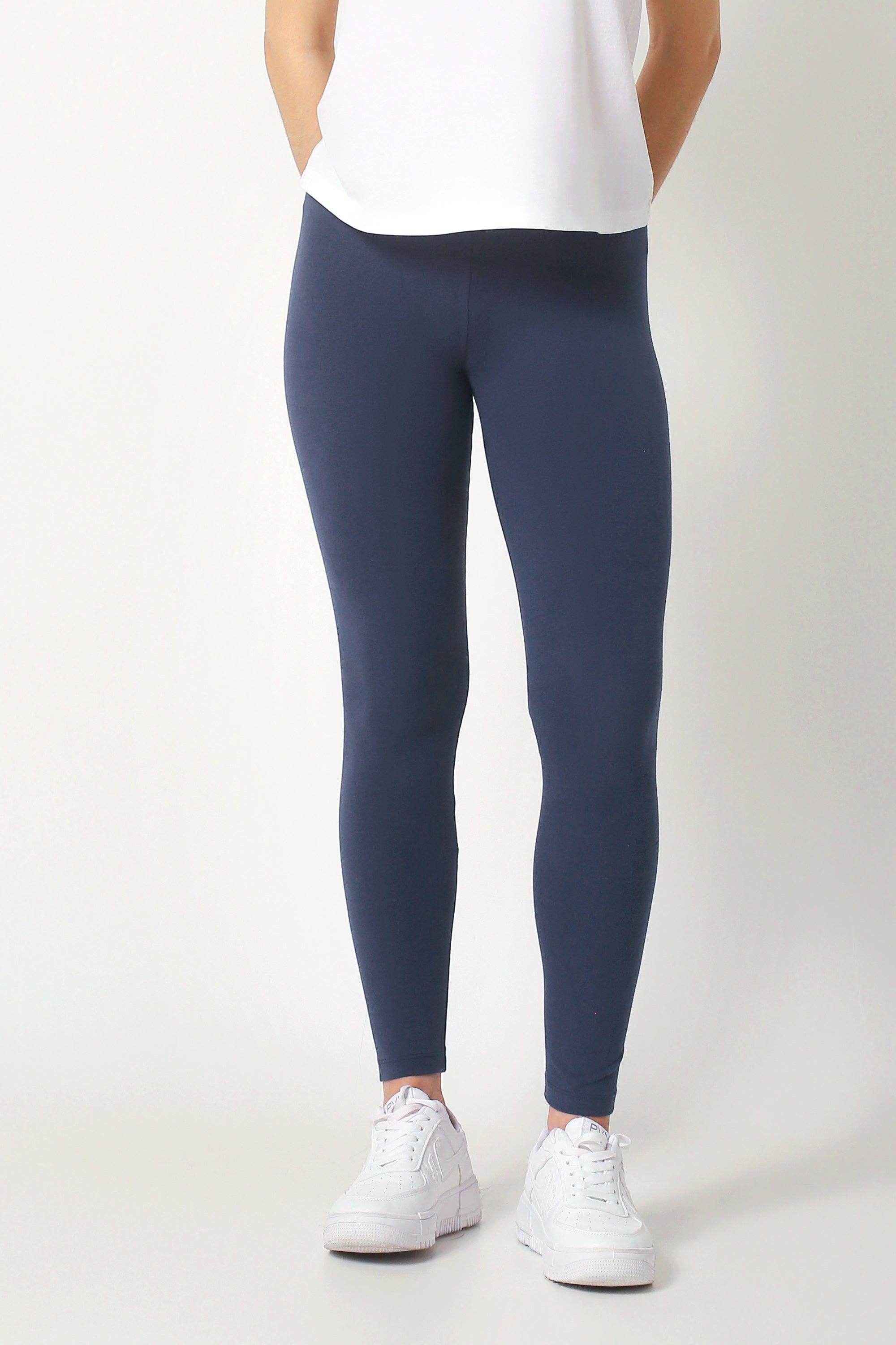 Stretch Cotton Jersey Leggings