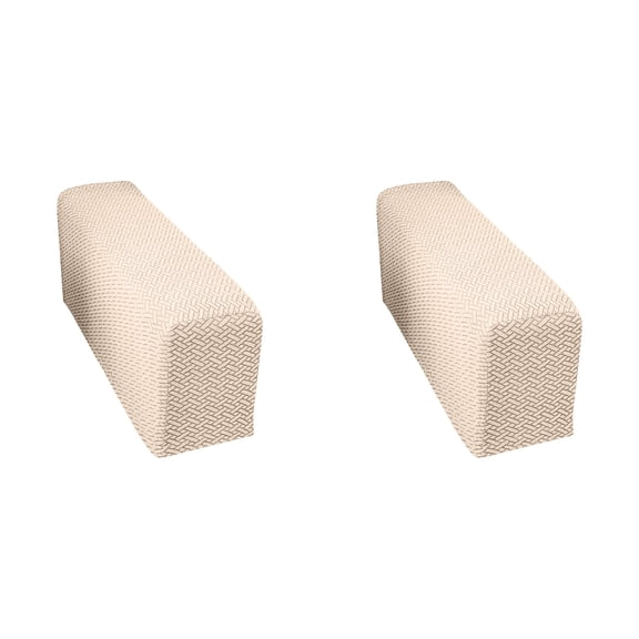 Stretch Couch Arm Covers Set of 2, Anti- Sofa Armrest Covers, High Stretchy Jacquard Velvet Furniture Protector for Recliner Armchairs, Pet Proof