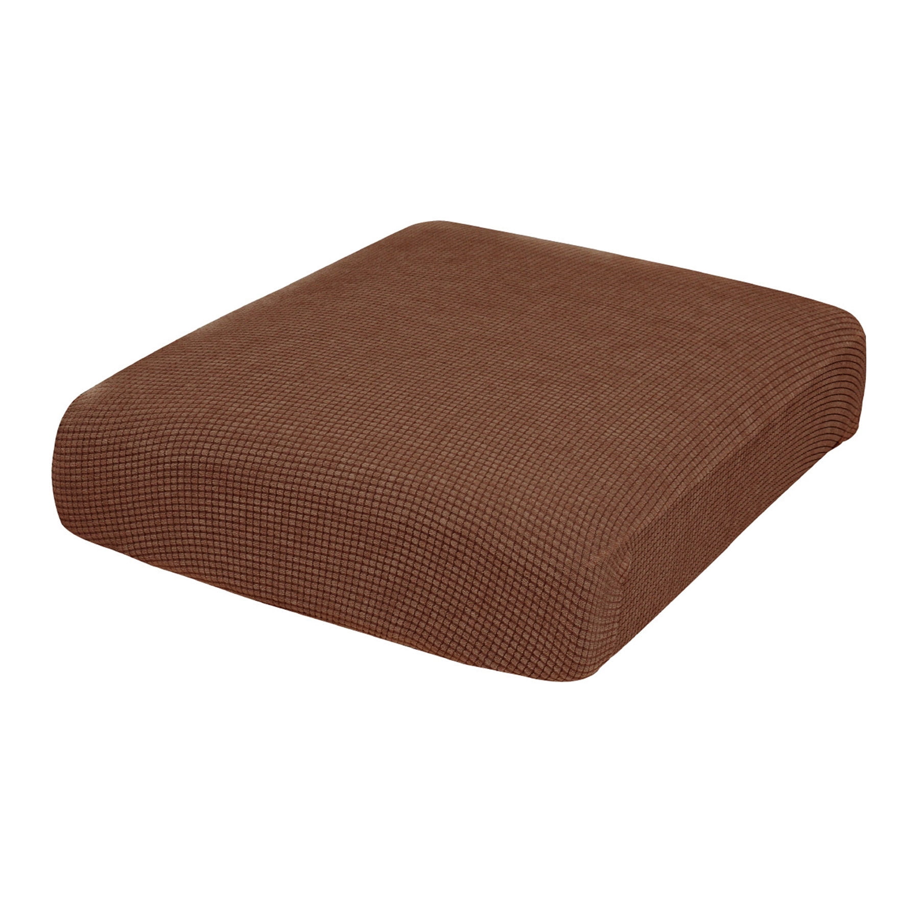 Stretch Couch Cushion Covers Waterproof, Jacquard Fabric Sofa Seat Slipcover Protectors for Chair Loveseat Individual 1 2 3 4 Seats Couch Covers-Light brown-1 Seats