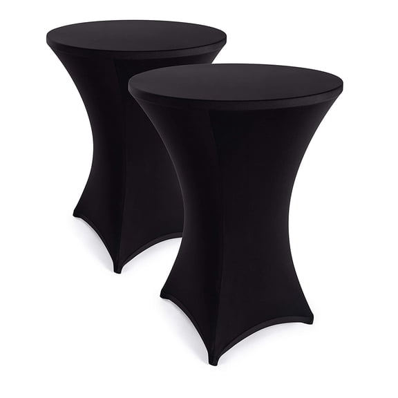 Stretch Cover Bar Table Covers - Elegant Bar Table Cover For Bistro Table Anthracite