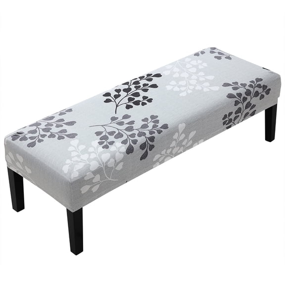 Stretch Dining Bench Cover, Anti-Dust Removable Bench Slipcover Washable Seat Cushion Protector for Bedroom, Kitchen, Hotel, Banquet
