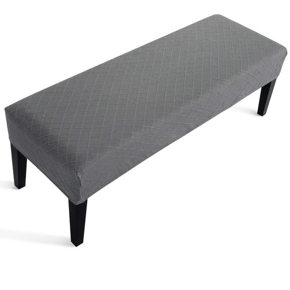 Stretch Dining Bench Cover, Anti-Dust Removable Bench Slipcover Washable Seat Cushion Protector for Bedroom, Kitchen, Hotel, Banquet