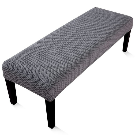Stretch Dining Bench Cover, Anti-Dust Removable Bench Slipcover Washable Seat Cushion Protector for Bedroom, Kitchen, Hotel, Banquet