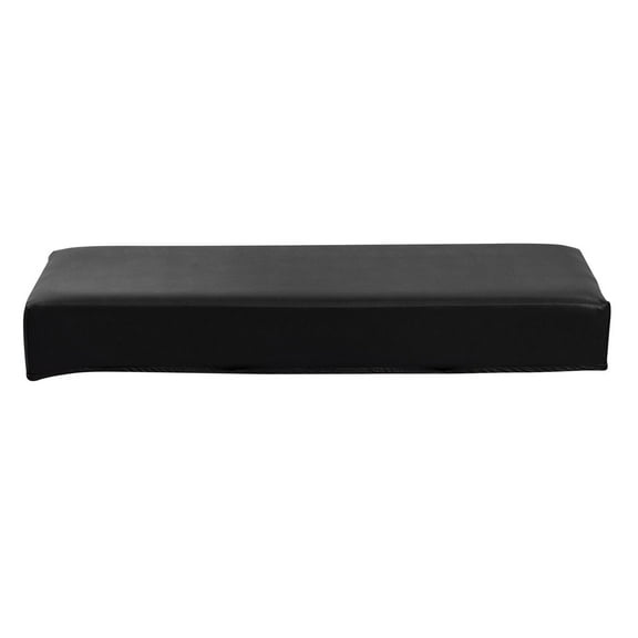 Stretch Dining Bench Cover Elegant Rectangle Bench Seat Slipcover - Black