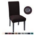 thumbnail image 1 of Stretch Dining Chair Covers (4/6-Piece Set) — Waterproof Jacquard Fabric, Washable and Removable Furniture Protectors for Kitchens, Hotels & Banquet, 1 of 7