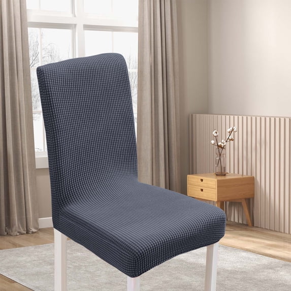 Stretch Dining Chair Covers, Polyester Fleece Elastic Slipcovers for Kitchen, Restaurant, and Party, Protects from Stains and Wear (1 Pc)