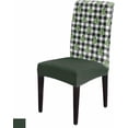 thumbnail image 1 of Stretch Dining Chair Covers Set of 8, Christmas Tree Checkered Black and White Plaid Winter Removable Dining Chair Protector Slipcovers for Kitchen Party Restaurant, 1 of 6