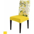 thumbnail image 1 of Stretch Dining Chair Covers Set of 6, Lemon Tree Summer Gnome Yellow Removable Dining Chair Protector Slipcovers for Kitchen Party Restaurant, 1 of 6