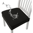thumbnail image 1 of Stretch Dining Chair Covers, Waterproof and Slip Resistant Seat Protector, Elastic Spandex Fabric Chair Slipcover, Washable and Removable for Home and Event, for Office and Kitchen Chair, Black, 1 of 5