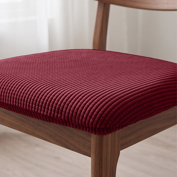 Stretch Dining Chair Seat Covers Elastic Scratch Resistant Dustproof Chair Cushion Slipcover for Kitchen Dining Room Restaurant Seat Protector