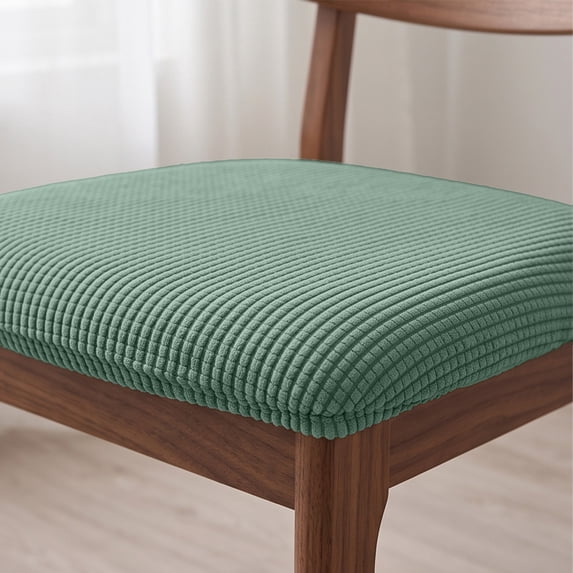 Stretch Dining Chair Seat Covers, Washable Elastic Slipcovers for Kitchen Chairs, Pet Proof Furniture Protector for Home Use
