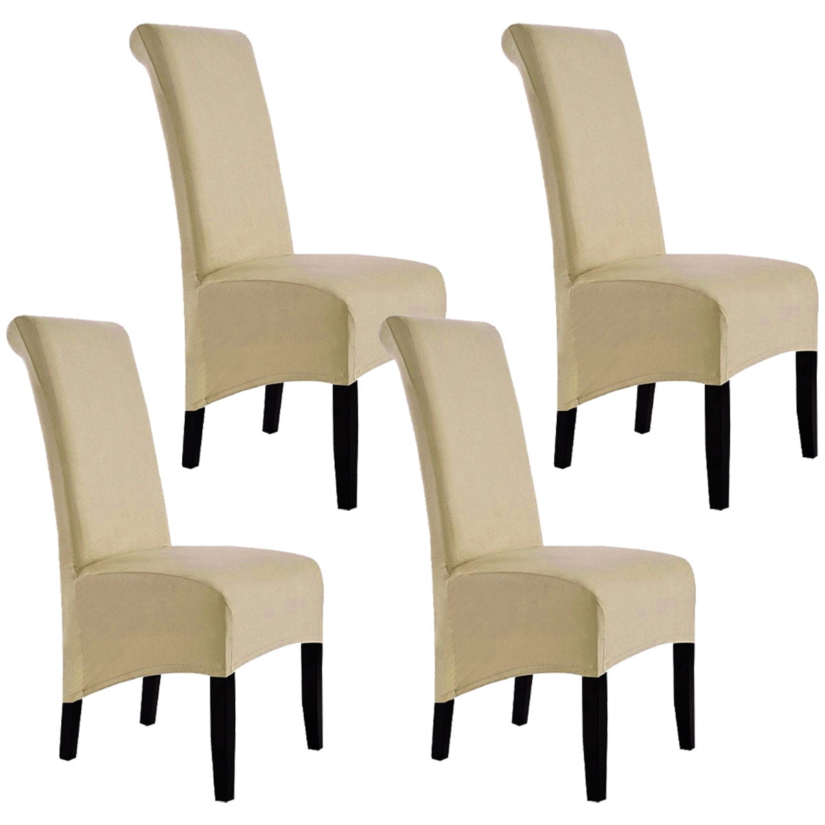 Stretch Dining Chair Slipcovers Oversized Removable Washable Soft Spandex Extra Large Dining Room Chair Covers