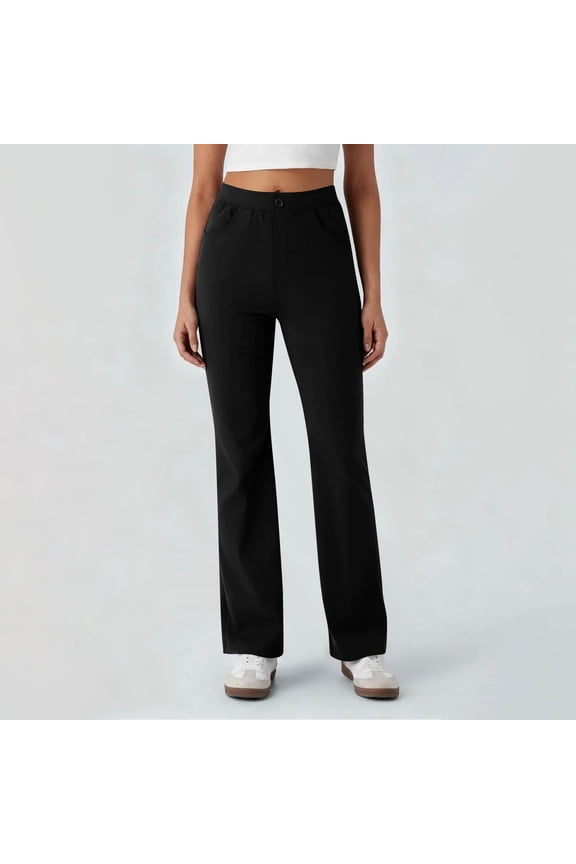 Stretch Dress Pants Plus Size for Women Pull-on Pant Ease into Comfort Office Pant