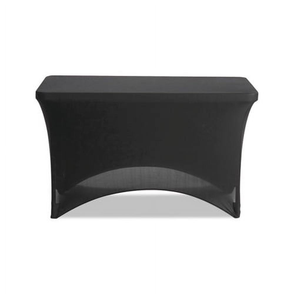 StretchFabric Table Cover Polyester/Spandex, 24" x 48", Black