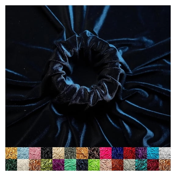 Stretch Fabric by The Yard - 60" Wide Soft Stretchy Fabric for Sewing Clothes, Apparel, Costume, - 90% Polyester 10% Spandex - Navy Blue - 4 Yards