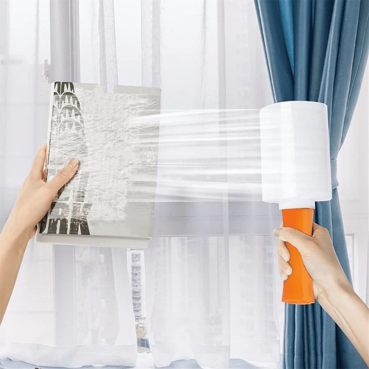 Stretch Film,Industrial Strength Clear Stretch Wrap Roll, Shrink Film