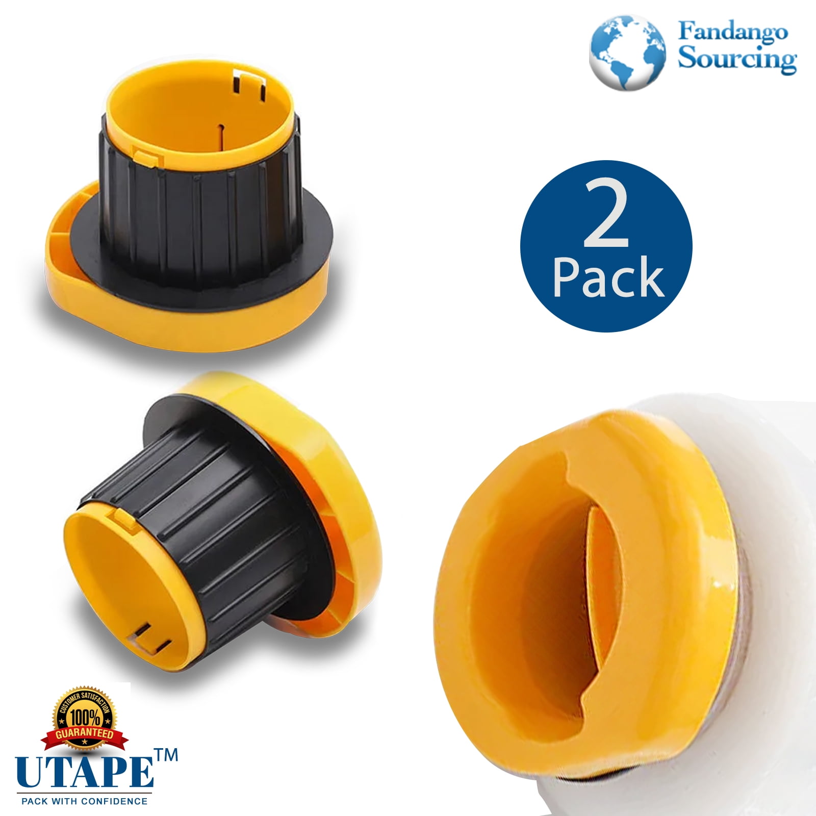 Stretch Film Pallet Shrink Wrap Hand Saver Protector Dispenser 2 Pack