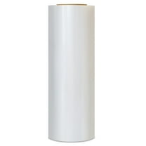 MMBM Cast Hand Stretch Wrap 15" x 1500' 65 Gauge 1 Roll Clear Quiet Unwind Film for Packing Storing and Moving