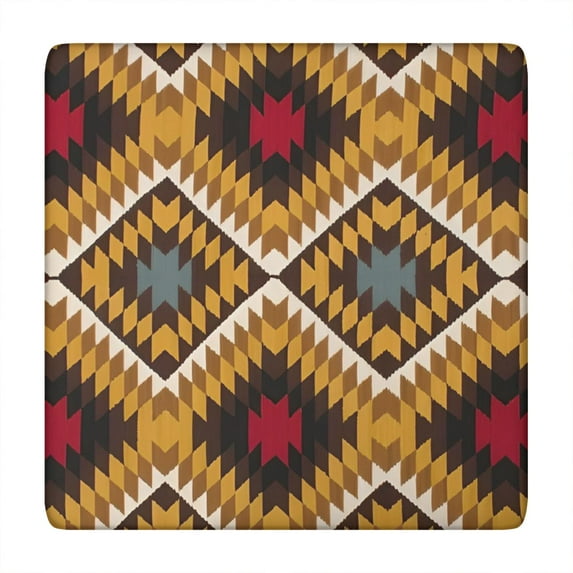 Stretch Fit Boho Flowers Design Table Cover with Secure Hem for Outdoor Patio and Indoor Tables