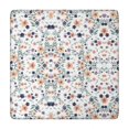 thumbnail image 1 of Stretch Fit Boho Flowers Design Table Cover with Secure Hem for Outdoor Patio and Indoor Tables, 1 of 6