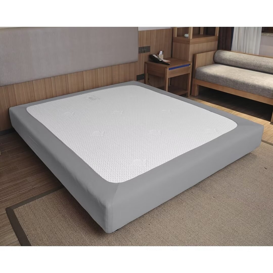 Stretch Fit Box Spring Cover Gray Twin/TXL/ST