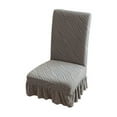 thumbnail image 1 of Stretch Flock Chair Cover, Non-Slip Universal Dining Seat Protector with Backrest, Thickened Elastic Cover for Home Office, 15x17in, Washable, 1 of 7