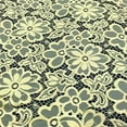 thumbnail image 1 of Stretch French Lace Embroidered Floral Florence 58" Wide Fabric (Maize), 1 of 3