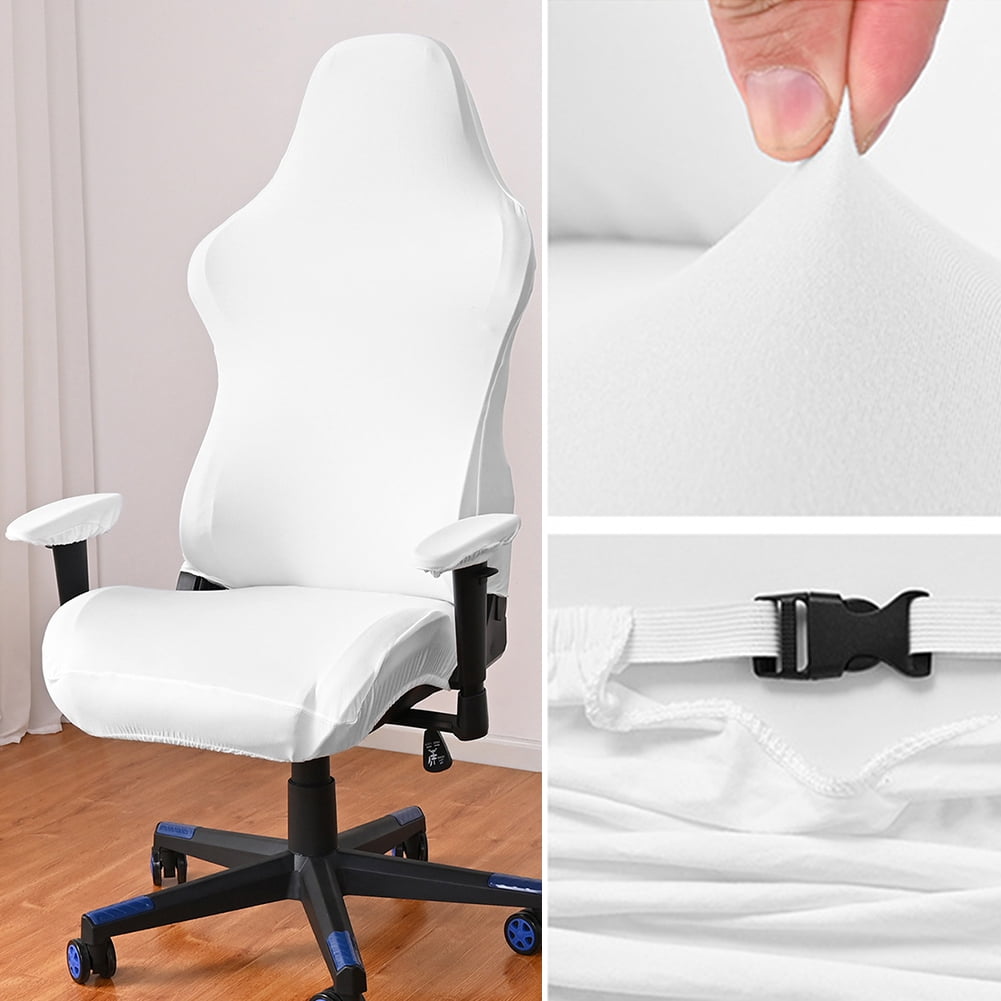 Stretch Gaming Chair Covers Set of 2 with Attached Arms Office Chair