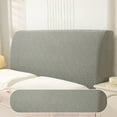 thumbnail image 1 of Stretch Headboard Covers for Queen King Size Bed Headboard Slipcover Jacquard Bed Head Cover Anti Slip Headboard Dustproof Protector Cover Dark Gray 59in, 1 of 8
