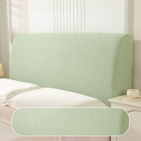Stretch Headboard Covers for Queen King Size Bed Headboard Slipcover Jacquard Bed Head Cover Anti Slip Headboard Dustproof Protector Cover Green 59in