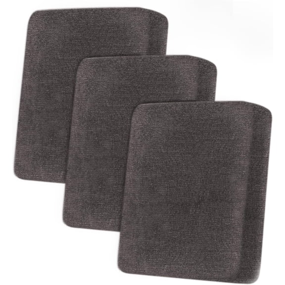 Stretch Individual Couch Cushion Covers, Replacement Couch Cushion Covers Furniture Protector Sofa slipcover Soft Flexibility with Elastic Bottom (3Pcs Sofa Cushion Cover, Charcoal Gray)