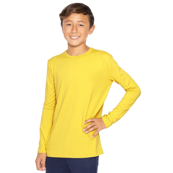 Stretch Is Comfort Boy's Oh so Soft Long Sleeve Top | Child Size 6 -14