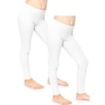 thumbnail image 1 of Stretch Is Comfort Girl's  2 Pack Cotton Footless Leggings | Stretchy | Child Size 2-14, 1 of 6