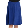 thumbnail image 1 of Stretch Is Comfort Girl's A-Line Knee Length Skirt Royal Blue X-Large, 1 of 7