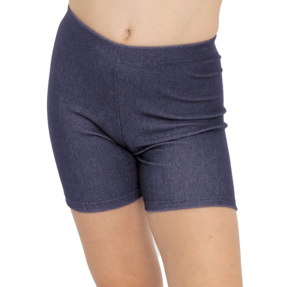 Stretch Is Comfort Girl's Cotton Biker Shorts | Child Size 2 -16