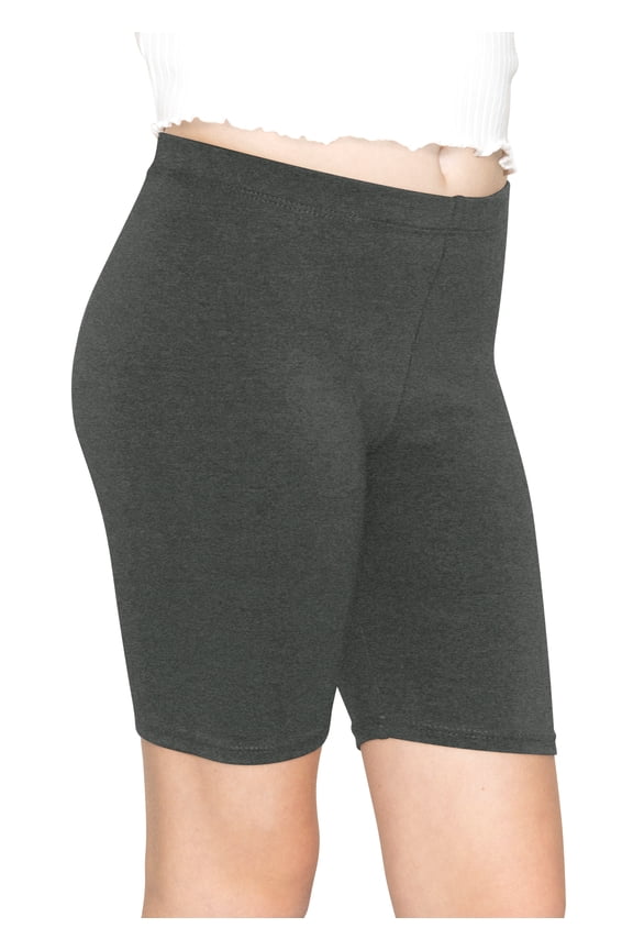 Girl's Cotton Biker Shorts | Child Size 2 -16