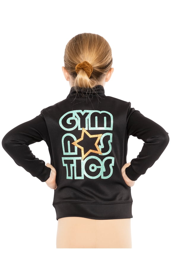 Girl's Glitter Gymnastics| Jacket Mock Neck | Youth Size 4-12