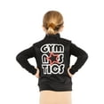 thumbnail image 1 of Stretch Is Comfort Girl's Glitter Gymnastics| Jacket Mock Neck | Youth Size 4-12, 1 of 6