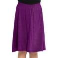 thumbnail image 1 of Stretch Is Comfort Girl's Knee Length A-Line Skirt Purple X-Large, 1 of 7