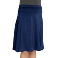 thumbnail image 1 of Stretch Is Comfort Girl's Knee Length Flowy Ruched Waistband Skirt | Child Size 6 -14, 1 of 6