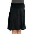 thumbnail image 1 of Stretch Is Comfort Girl's Knee Length Flowy Ruched Waistband Skirt | Child Size 6 -14, 1 of 6