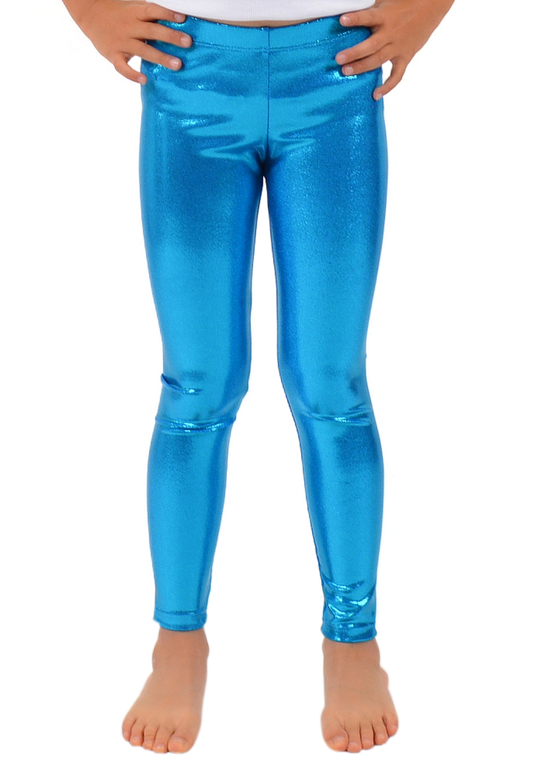 Stretch Is Comfort Girl's Metallic Mystique Leggings Shiny and Stretchy ...