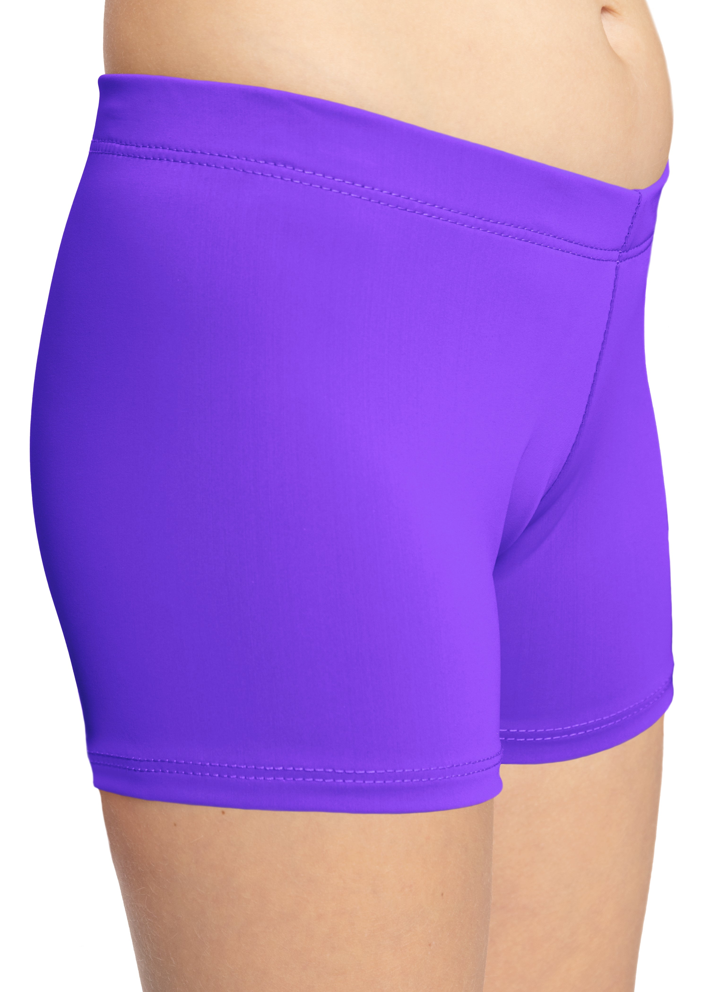 stretch-is-comfort-girl-s-nylon-spandex-stretch-booty-shorts-child
