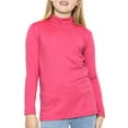 thumbnail image 1 of Stretch Is Comfort Girl's Oh So Soft Long Sleeve Mock Neck Top | Child Size 4-16, 1 of 6