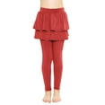 thumbnail image 1 of Stretch Is Comfort Girl's Oh so Soft Ruffle Tutu Skirt w. Built-in Leggings| Child Size 4- 14, 1 of 6