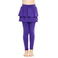 thumbnail image 1 of Stretch Is Comfort Girl's Oh so Soft Ruffle Tutu Skirt w. Built-in Leggings| Child Size 4- 14, 1 of 6
