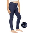 thumbnail image 1 of Stretch Is Comfort Girl's Plush Minky Fleece Lined Thermal Warm Leggings | Child Size 4-16, 1 of 7
