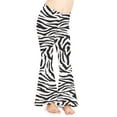 thumbnail image 1 of Stretch Is Comfort Girl's Poly/Spandex Stretch Bell Bottoms Flare Pants Zebra Small, 1 of 6