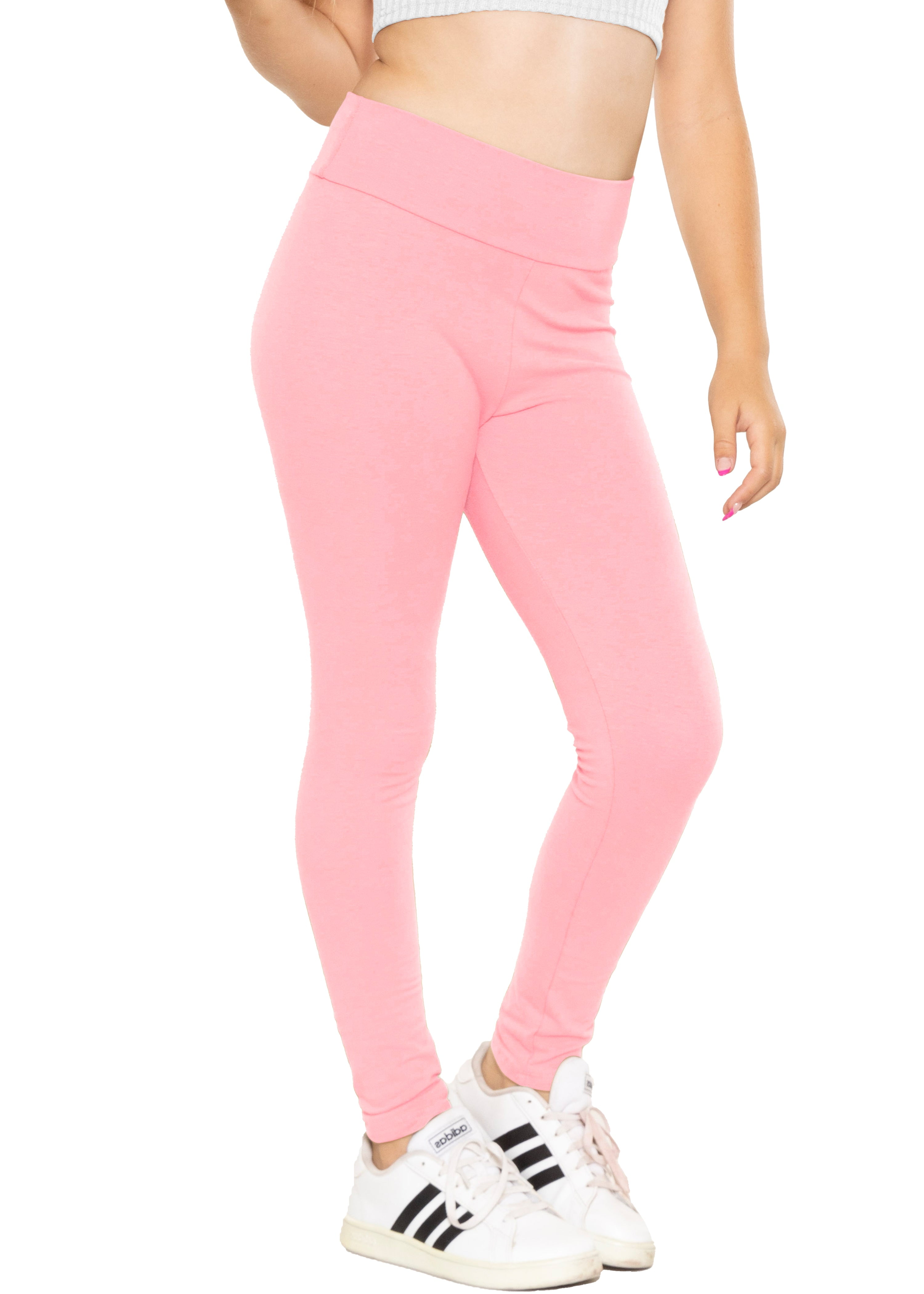 Stretch Is Comfort Girls Cotton High Waisted Leggings